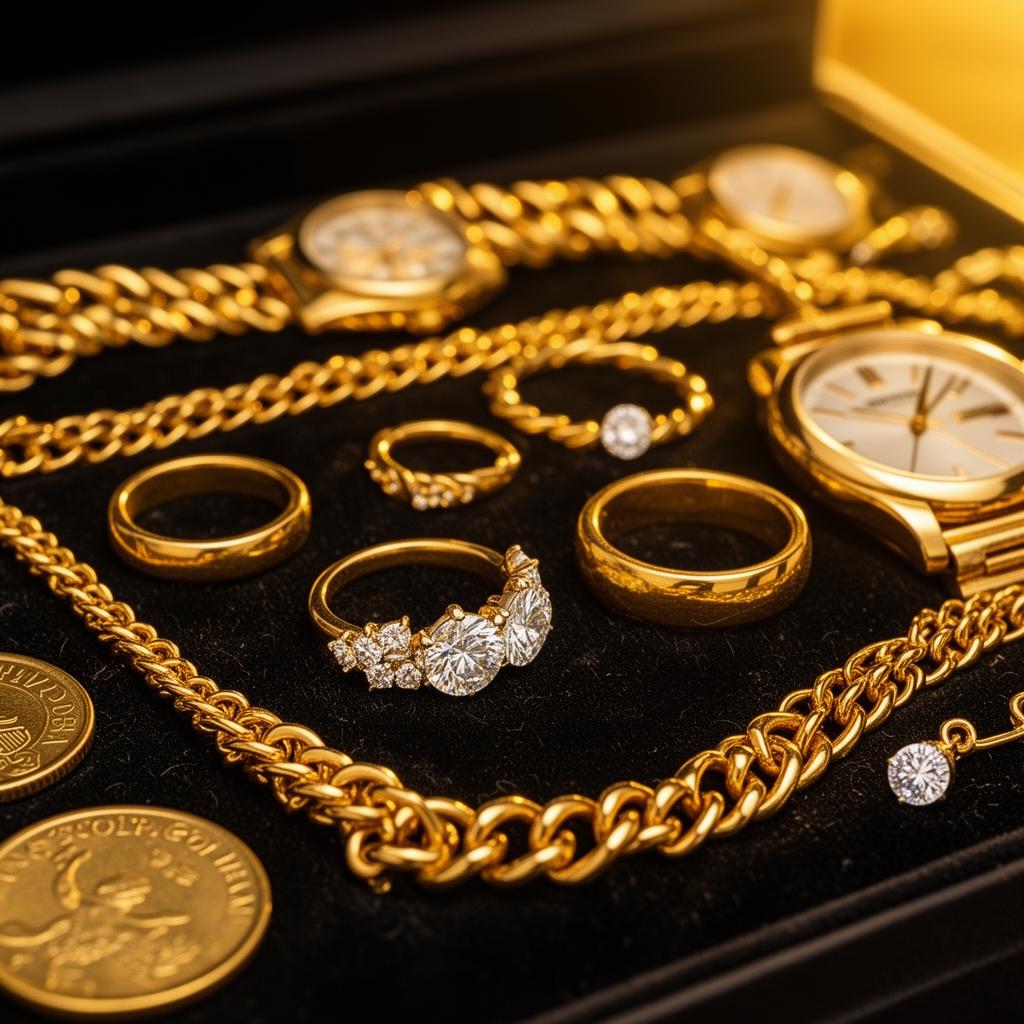 Gold jewelry, diamonds, watches and coins we buy at Scottsdale Gold Exchange